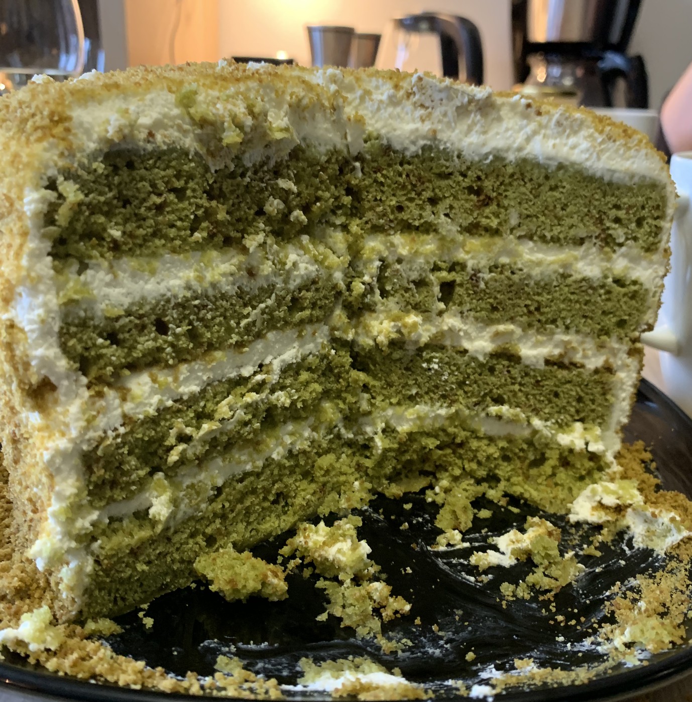Торт зеленый бархат