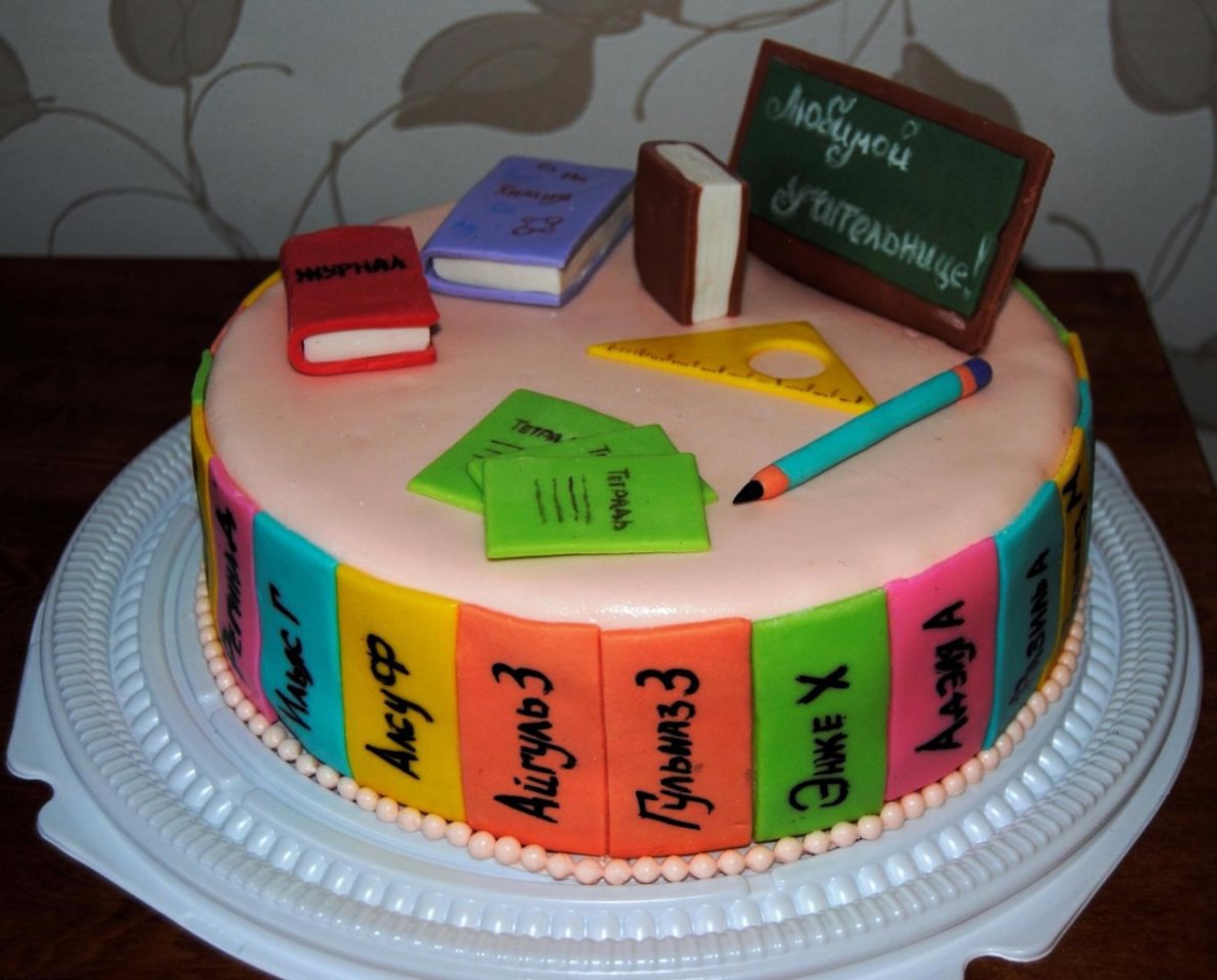 Торт на день учителя