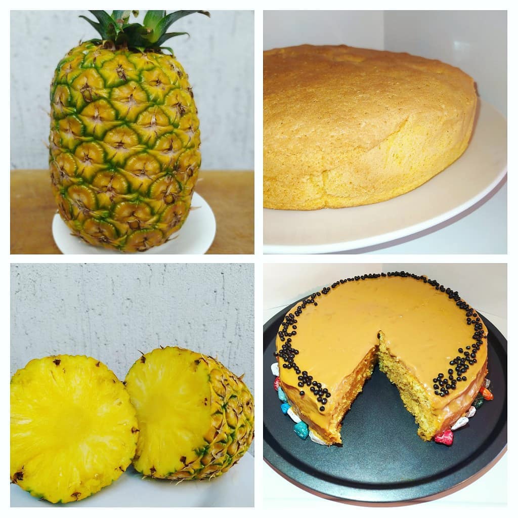 Торт с ананасами