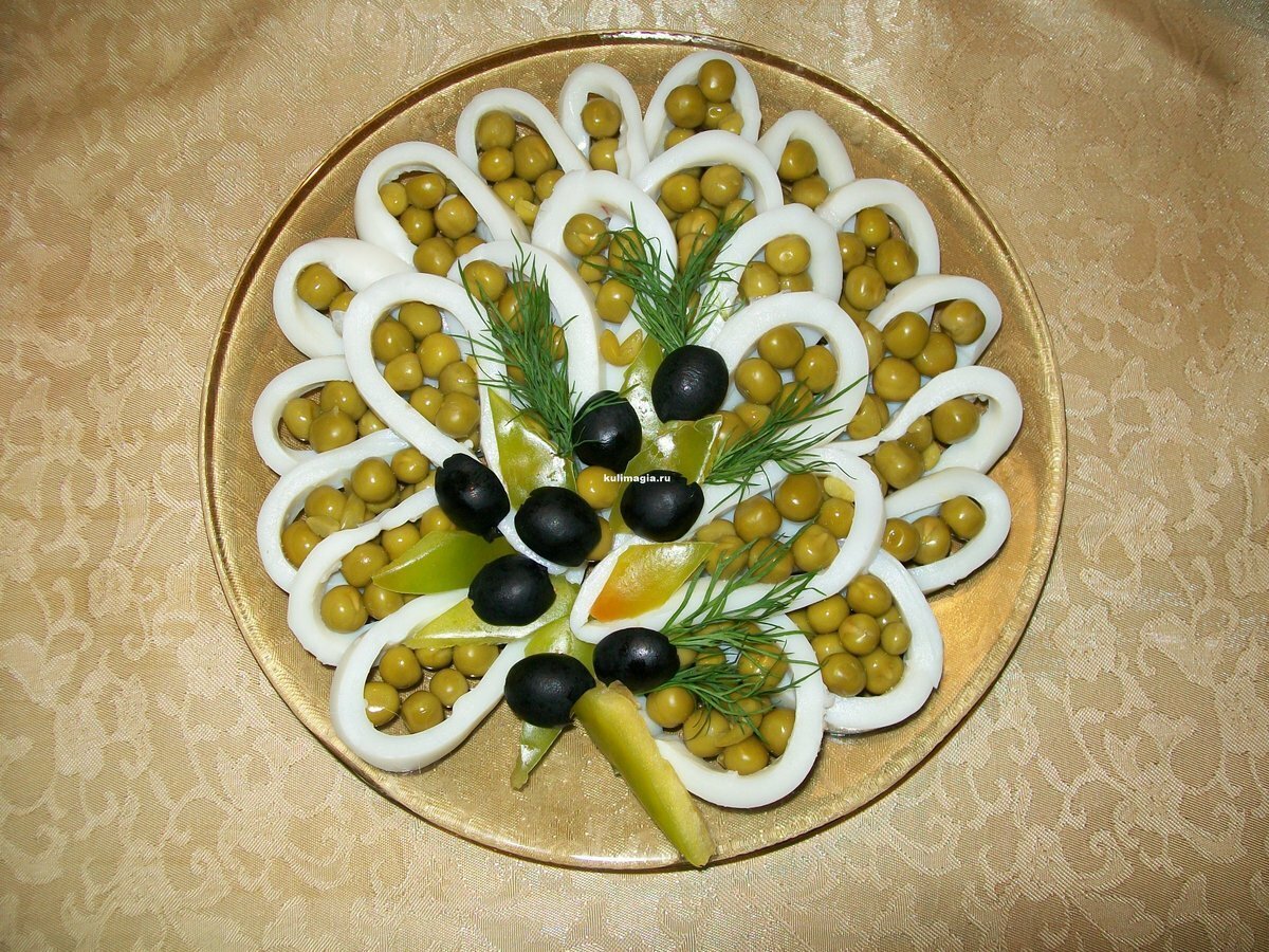 Украшение салатов