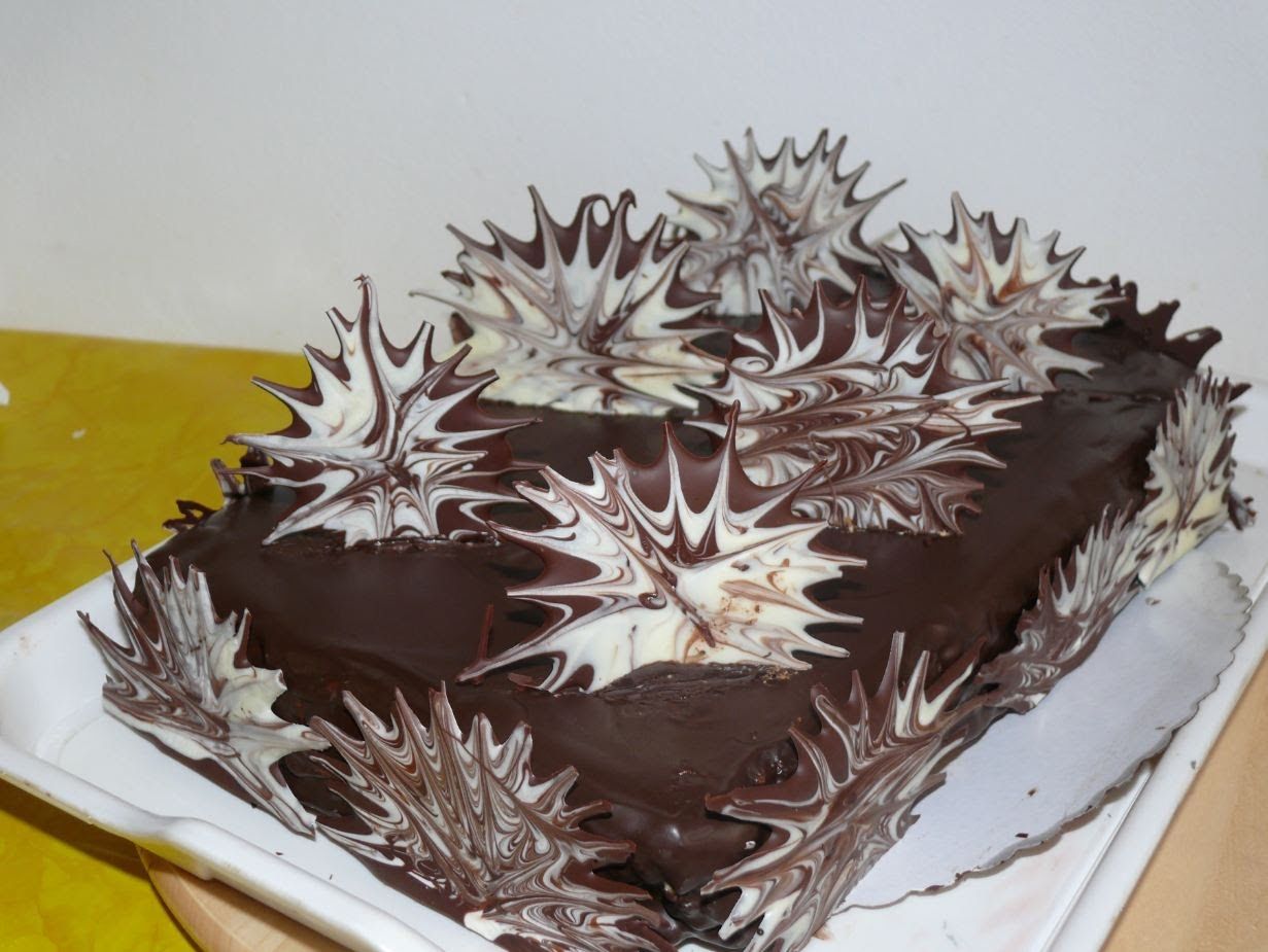 Украшение торта шоколадом своими руками
