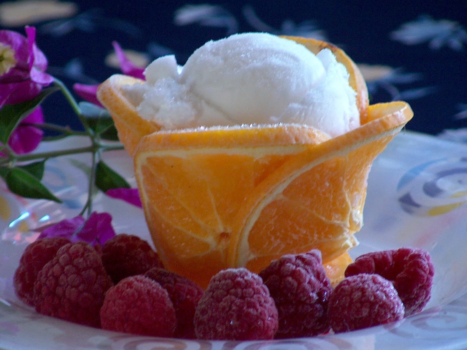 Como hacer sorbete de mandarina con helado