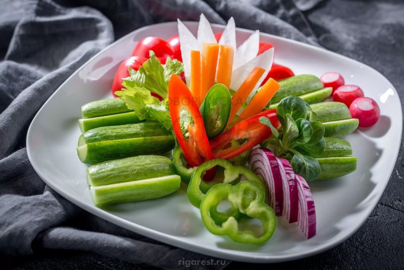 Красивые нарезки из овощей
