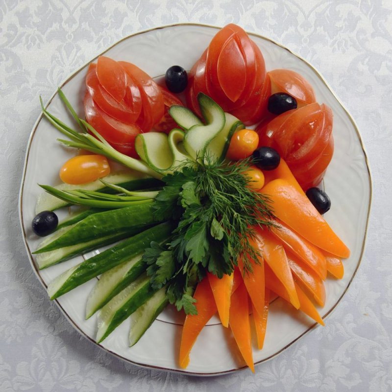 Красивая нарезка овощей