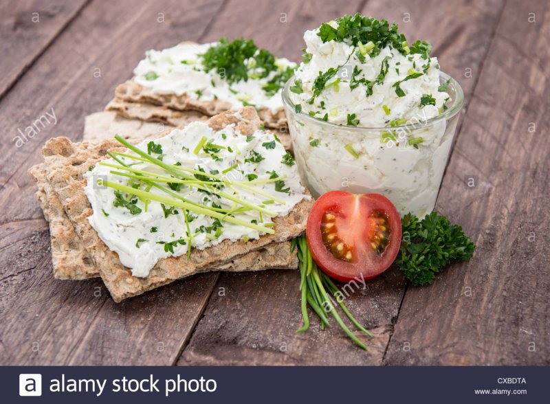 Хлебцы с творожным сыром