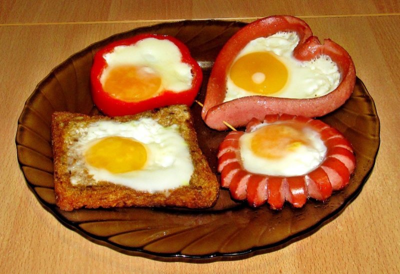 Оригинальный завтрак из яиц