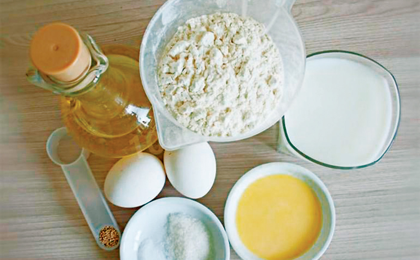 Мука дрожжи масло молоко яйца сахар соль