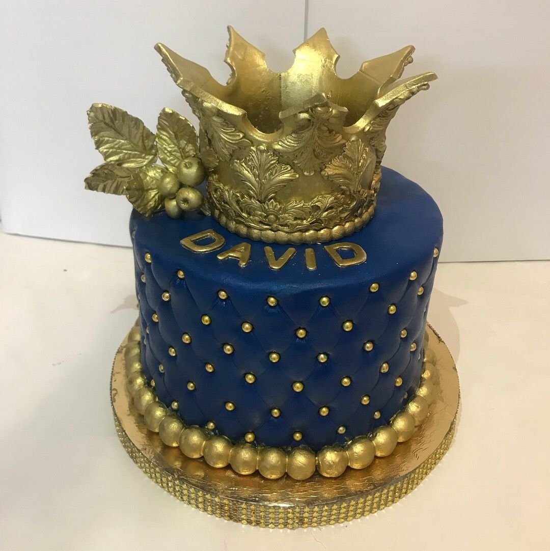Торт корона золотой Колос
