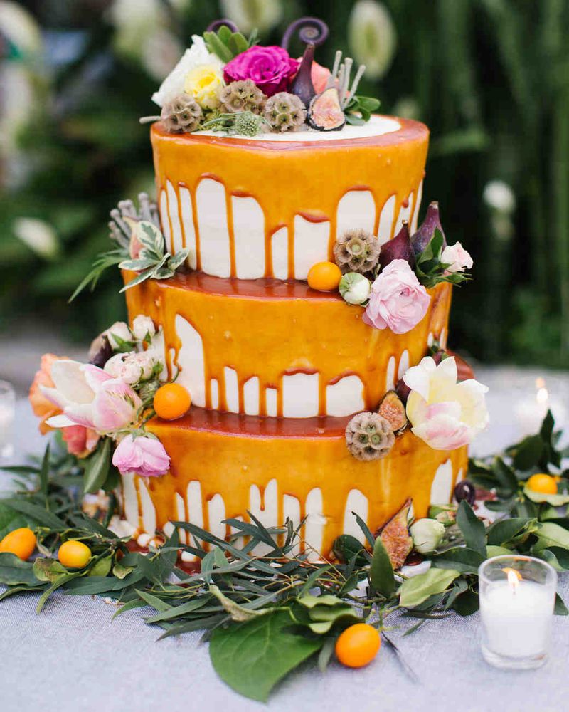 Торт с подтеками на свадьбу фото