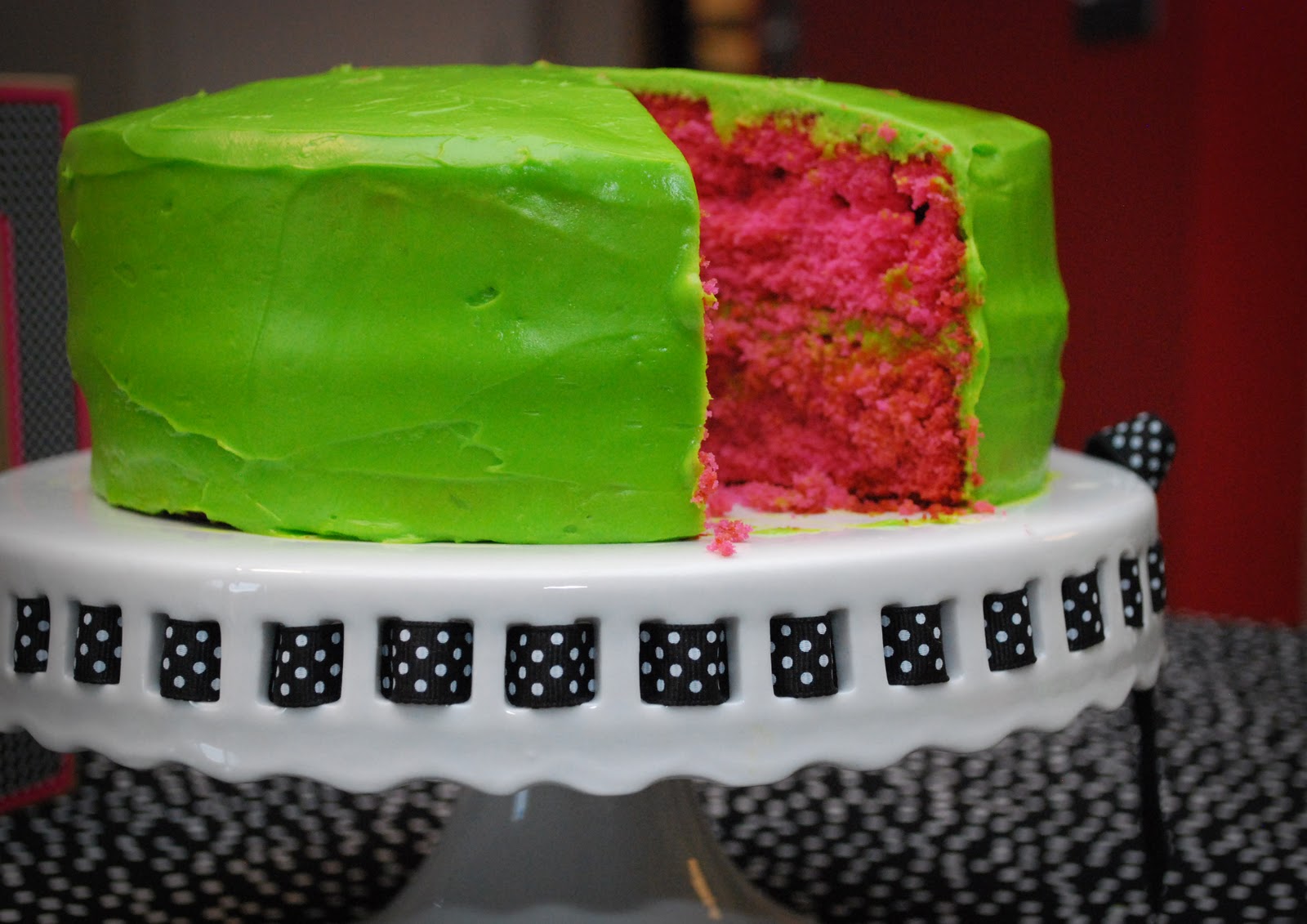 Красно зеленый торт