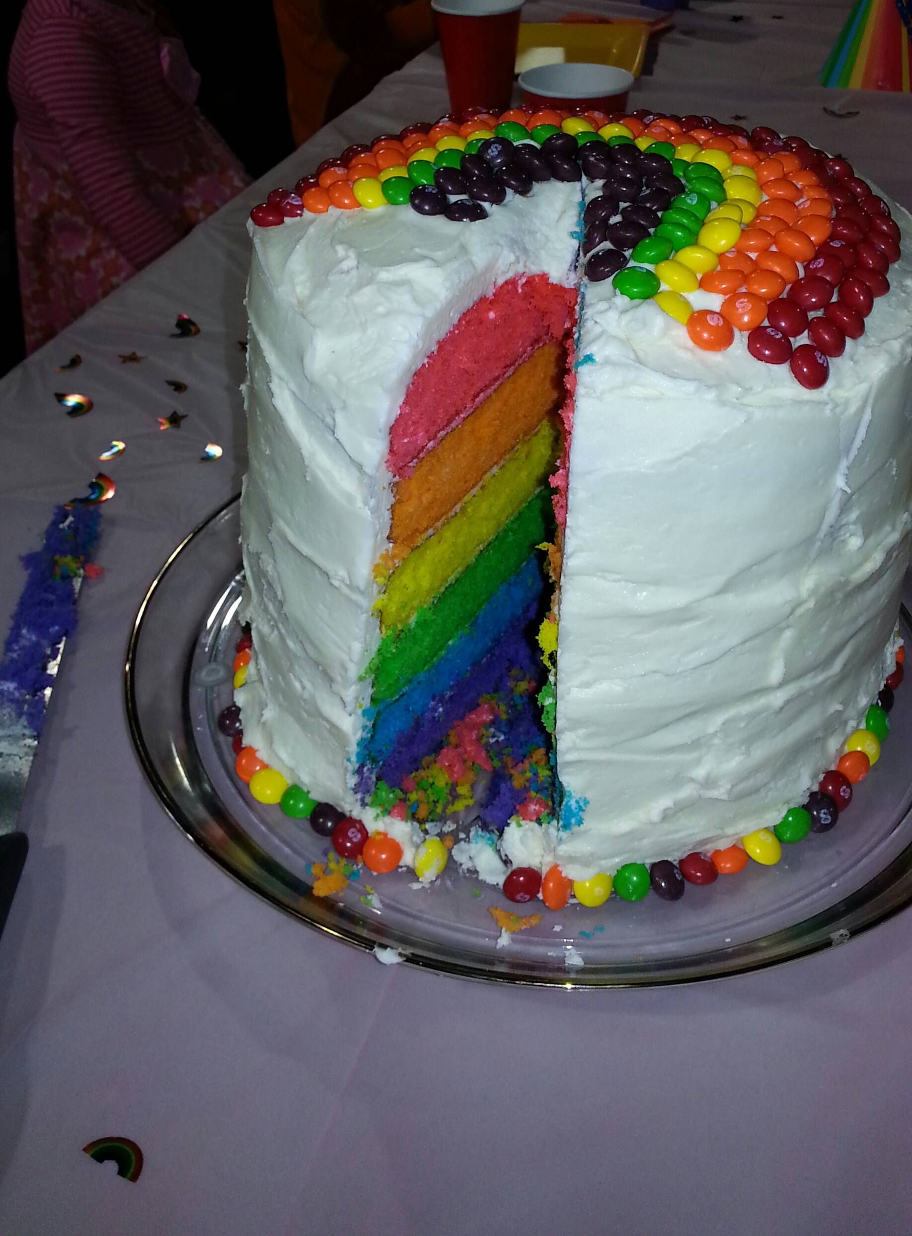 Радужный торт для девочки 13лет