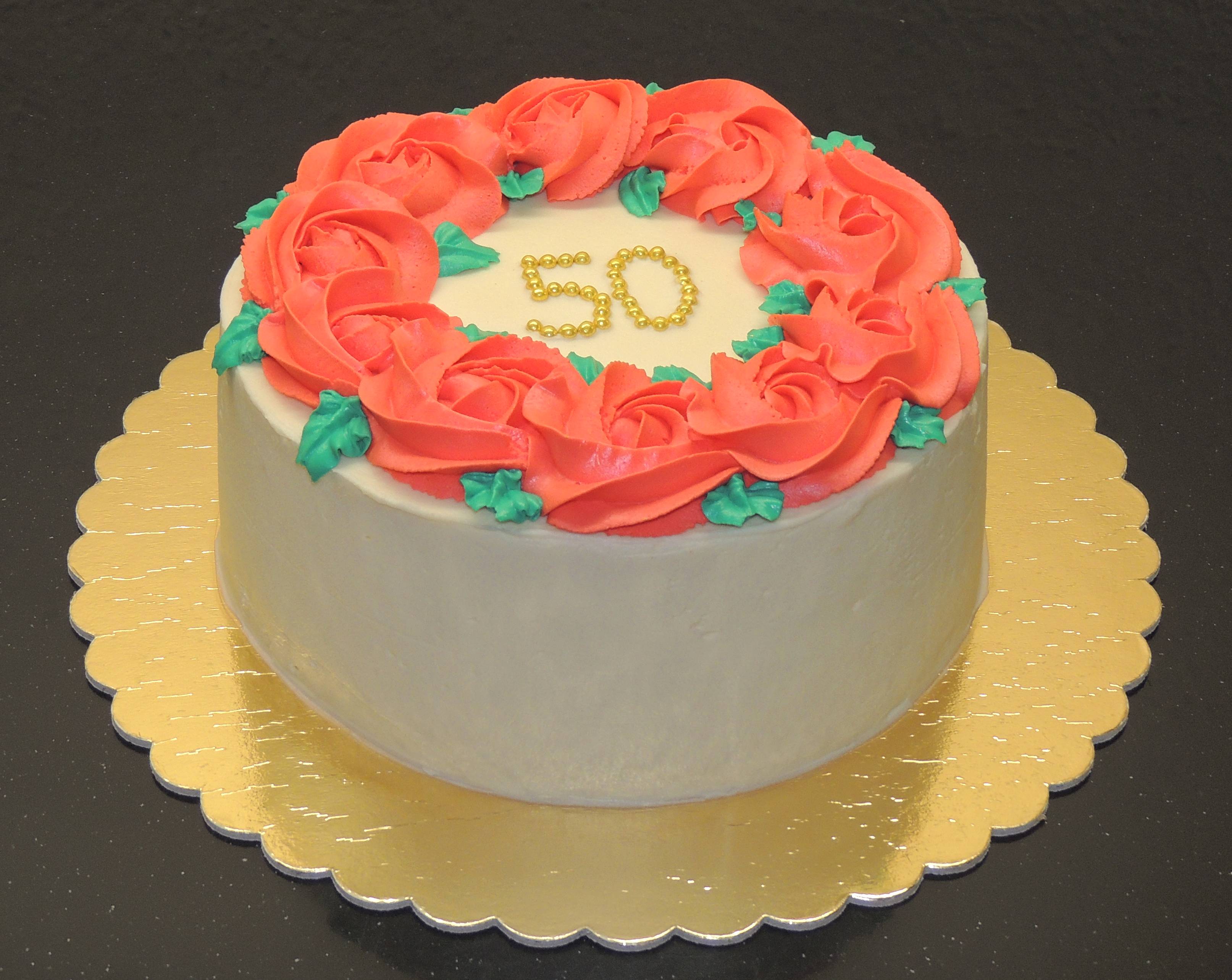 Декор торта на 50 лет женщине
