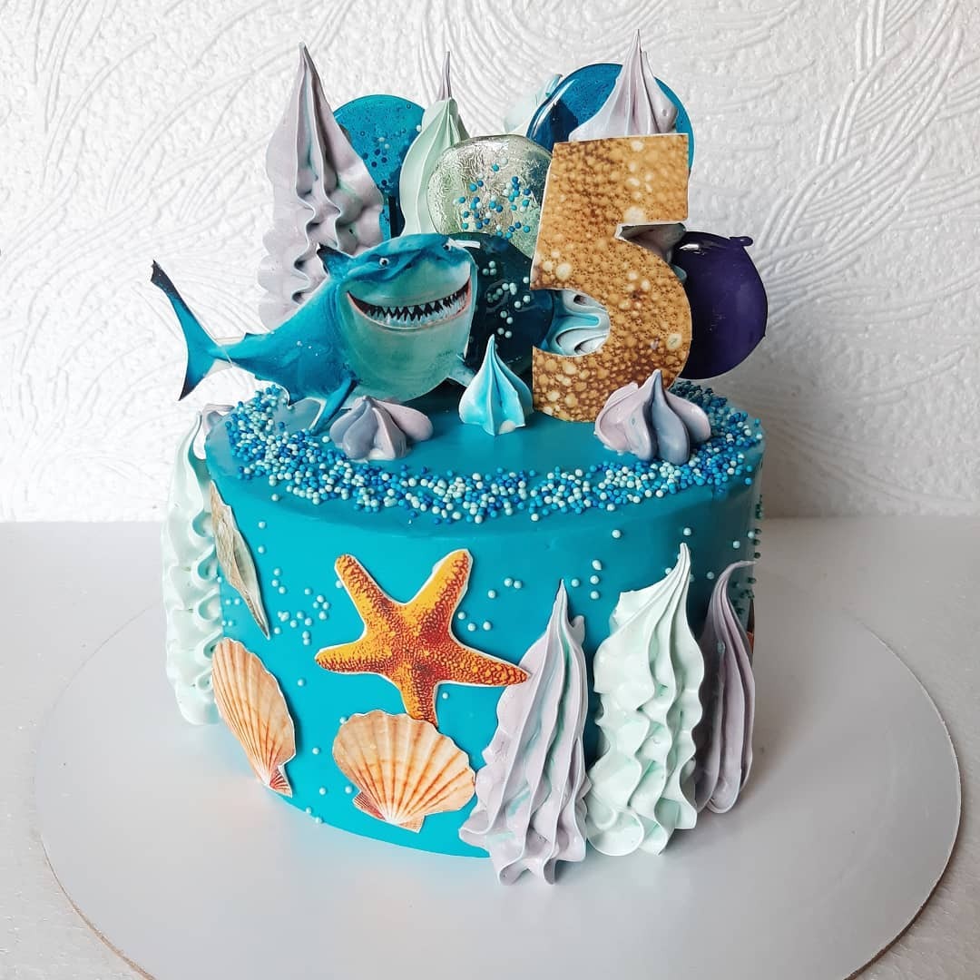 Торт морской детский Акуленок