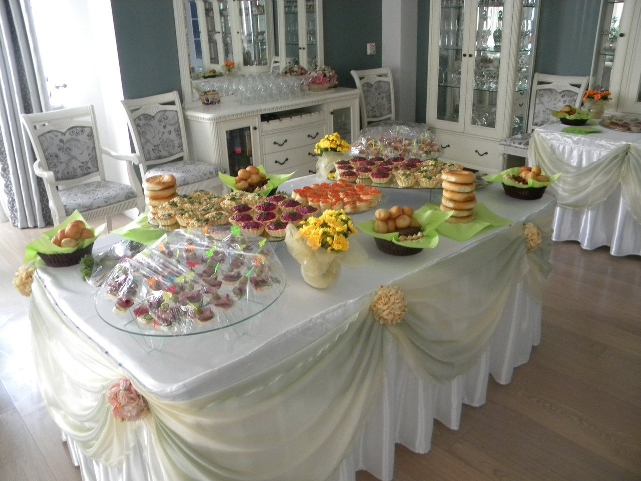 Фуршетный стол на свадьбу дома у невесты рецепты с фото своими руками