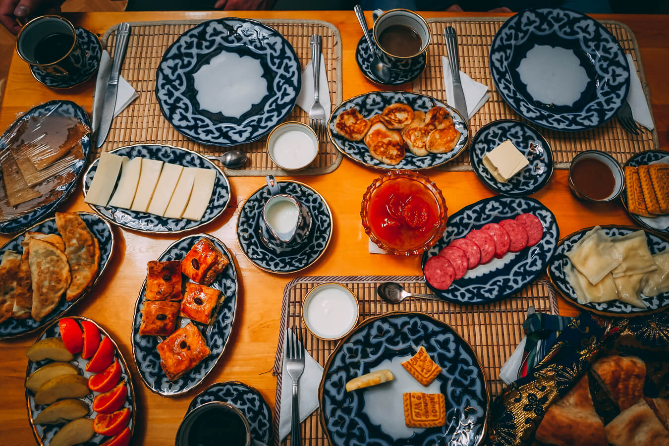 Сервировка стола средняя Азия Узбекистан