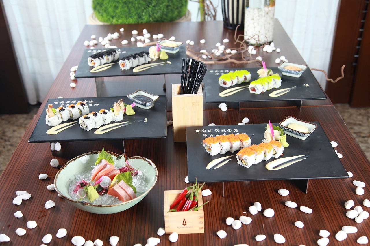 Сервировка стола для суши