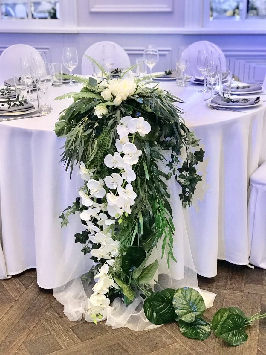 Живые Цветы На Свадебный Стол