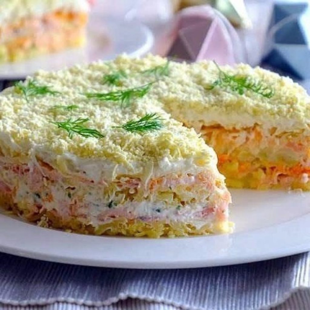 Вкусный салат на день рождения рецепт с фото недорогой вкусный