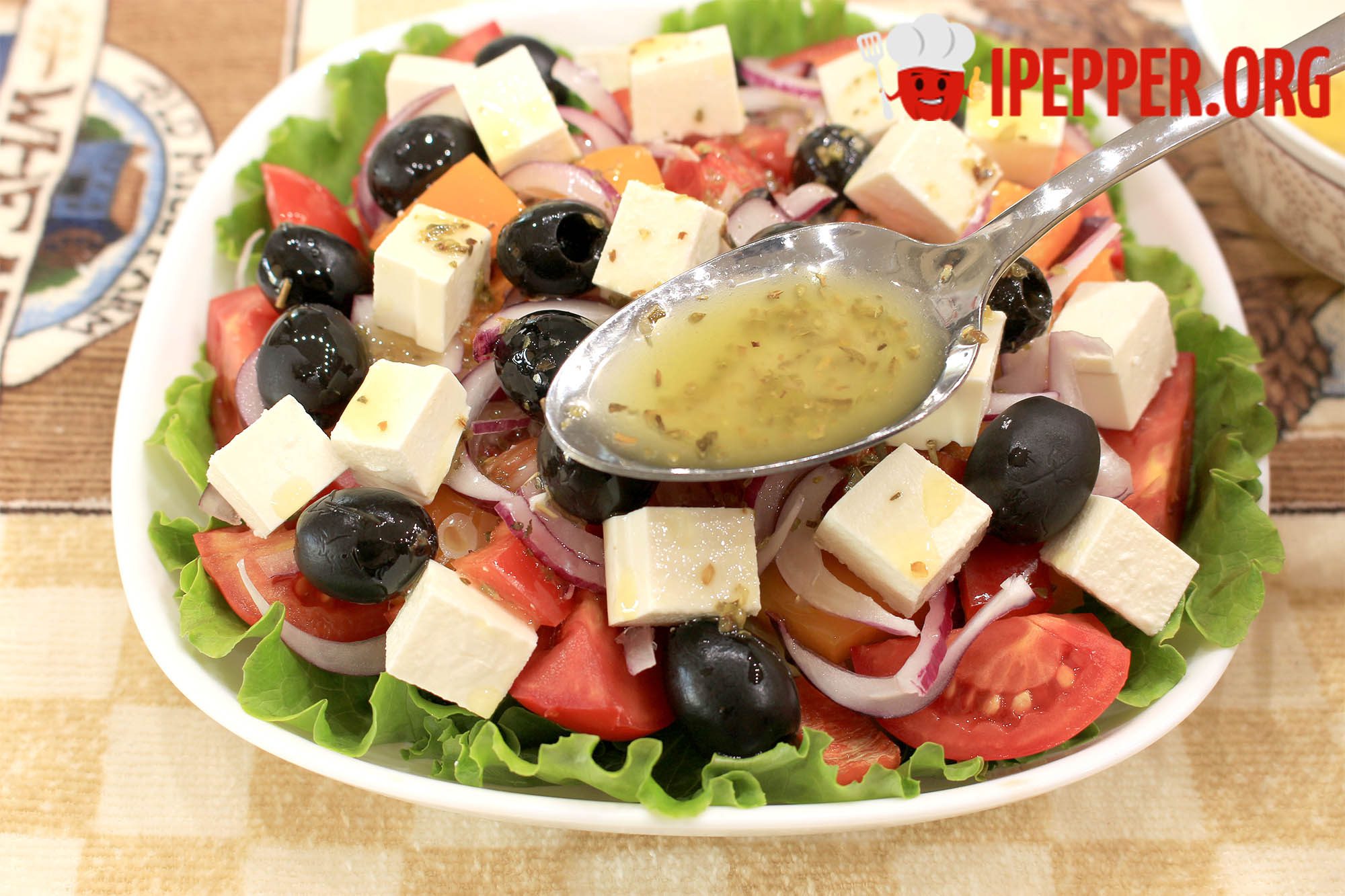 Рецепт салата греческий с сыром