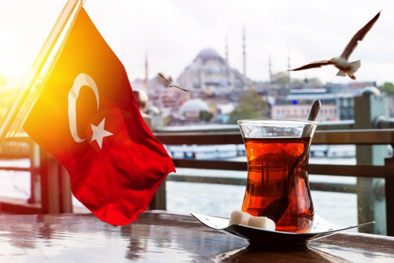 Турция чай флаг