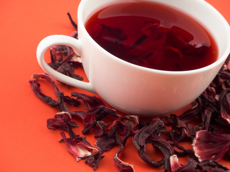Красный чай каркаде Эстетика