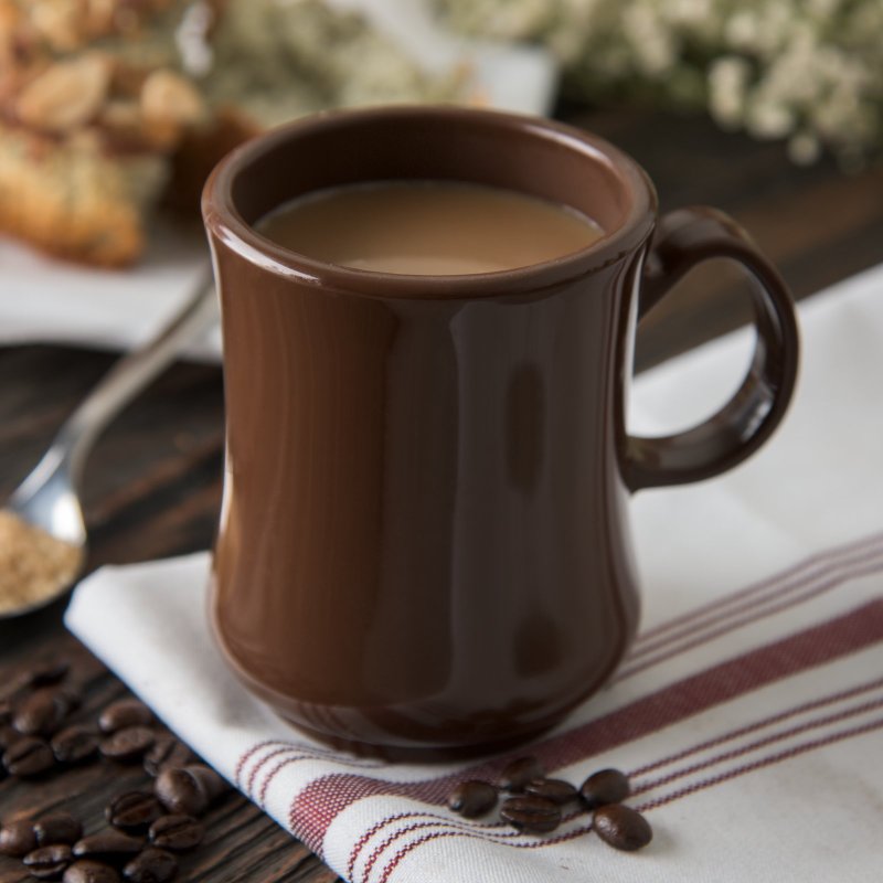 Чашка кофейная коричневая