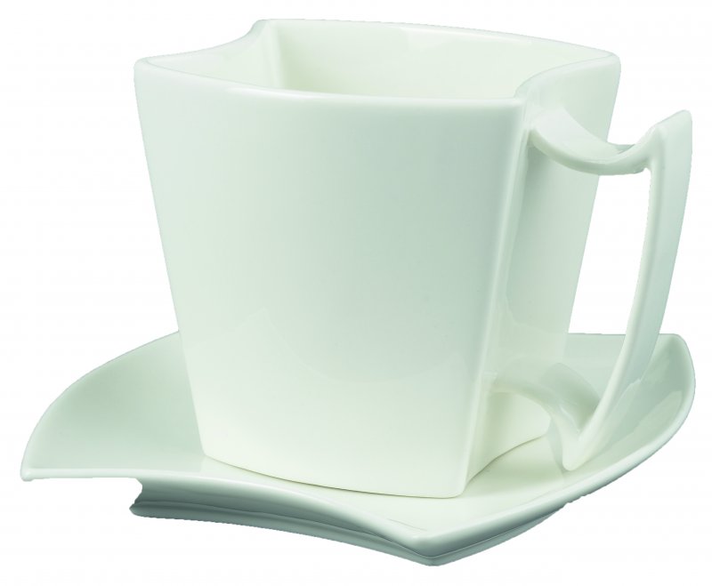 Чашка с блюдцем керамика Элегант
