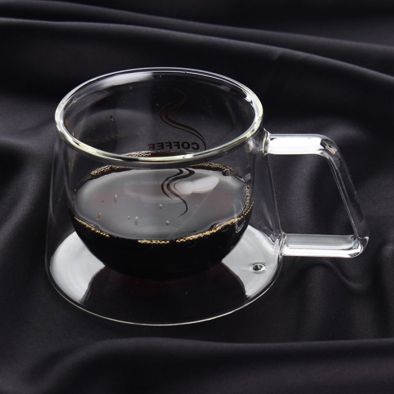 Стеклянная чашка для кофе