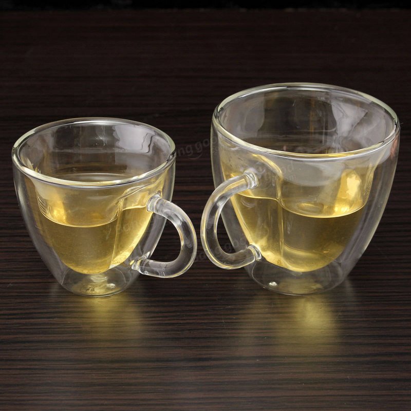 Чашки с двойным стеклом для чая