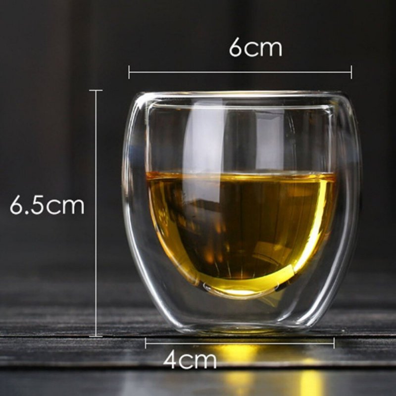 Стеклянный стакан с двойными стенками Double Wall Glass Cup