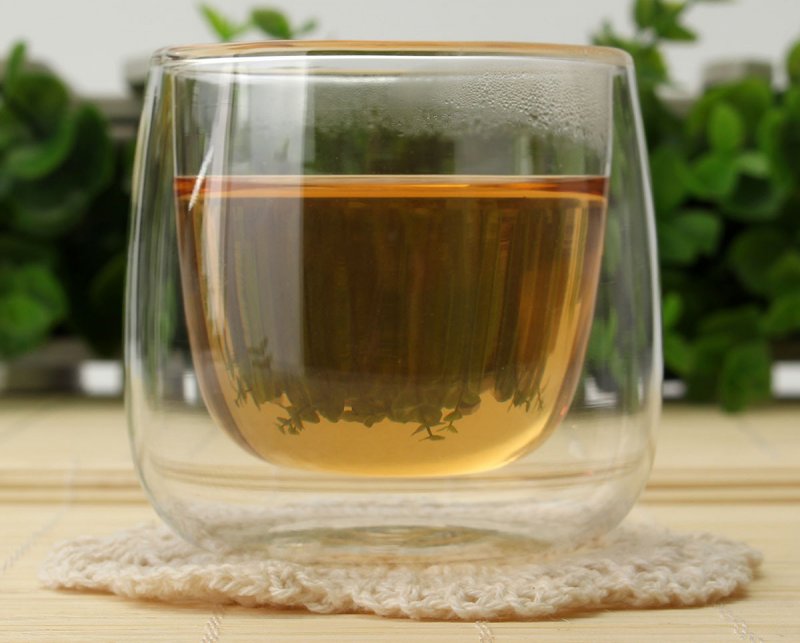 Чай в прозрачном стакане