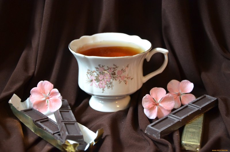 Чай конфеты цветы