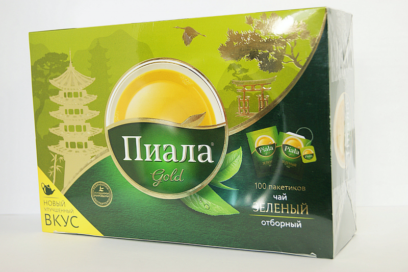 Чай зеленый пиала Gold китайский 100пак