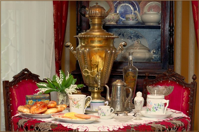 Сервировка чайного стола в русском стиле