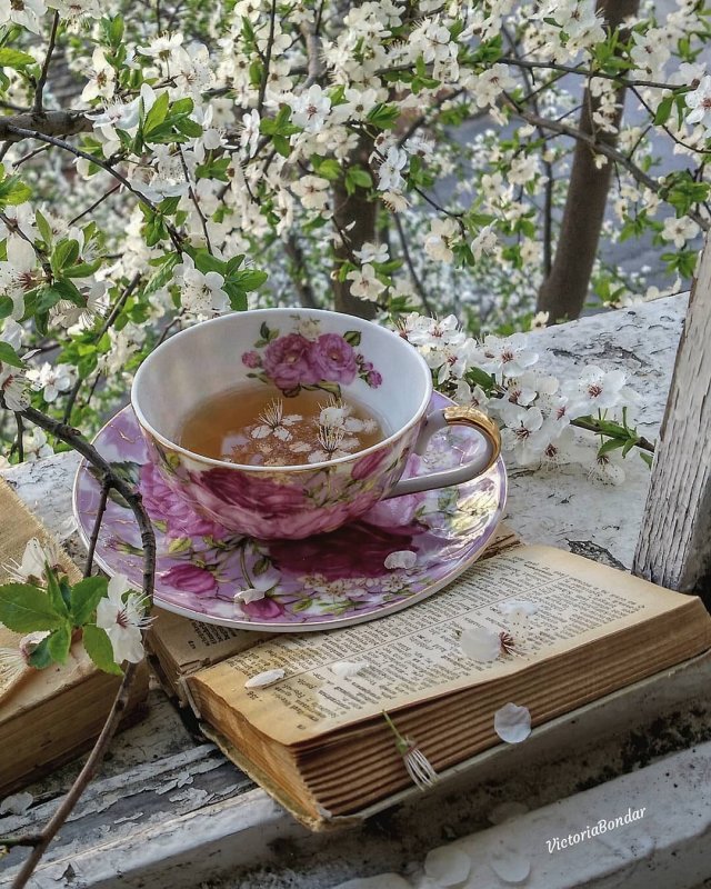 Утро чай Весна