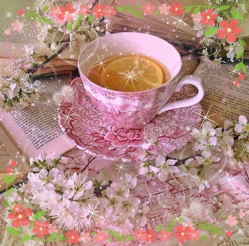 Утреннее Весеннее чаепитие