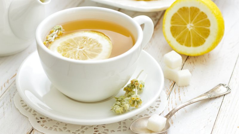 Доброе утро чай с лимоном