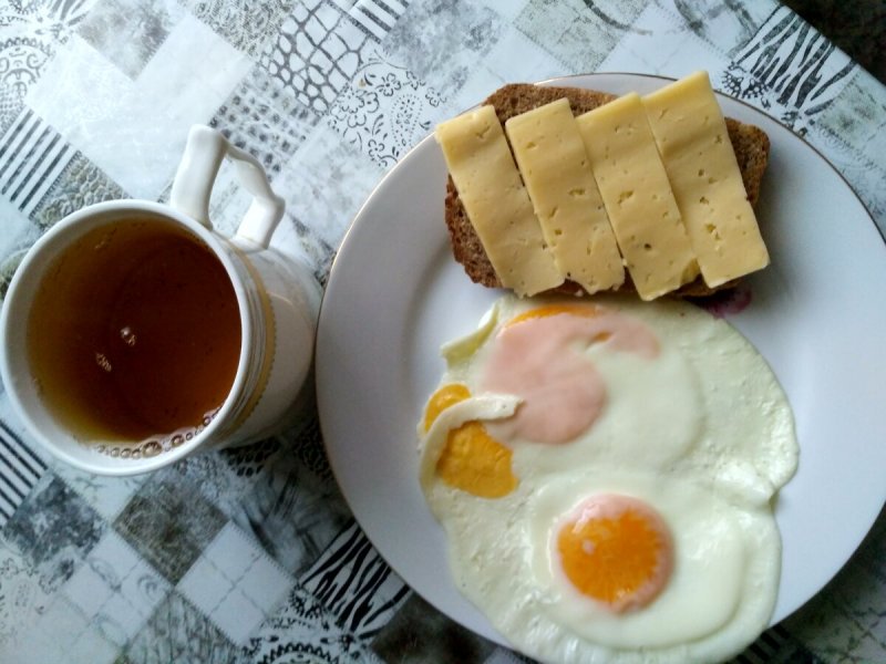 Обычный домашний завтрак
