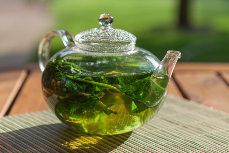 Мята и зеленый чай