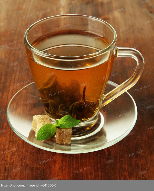 Зеленый чай с сахаром