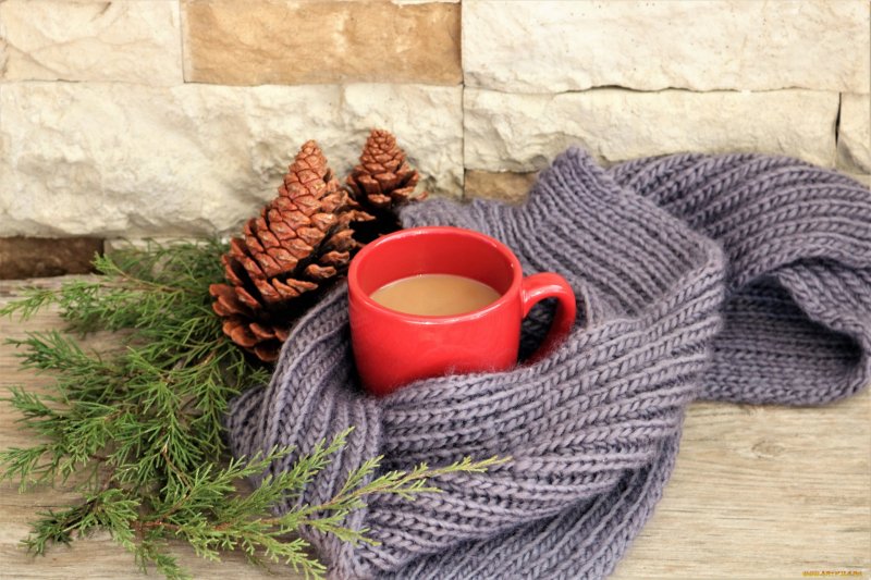 Уютная зима шарф