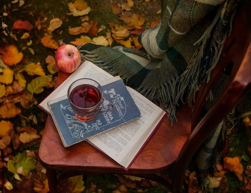 Осенние книжки и чай