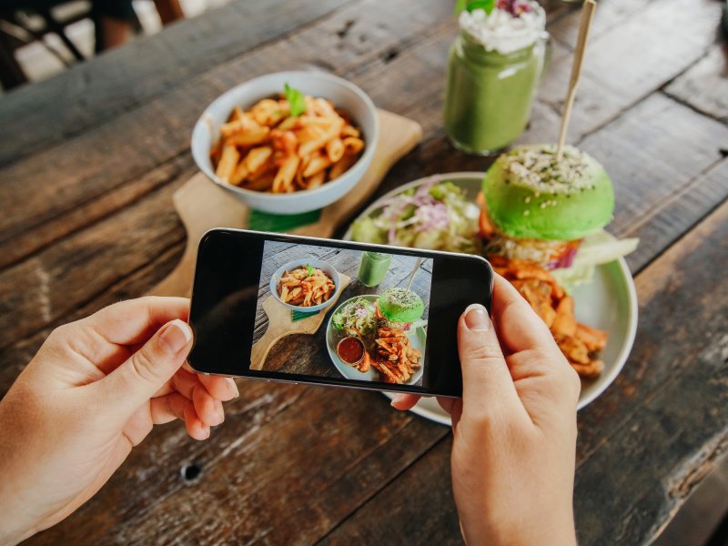 Фотографирование еды на телефон