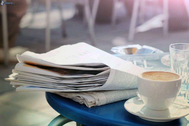 Утро кофе газета