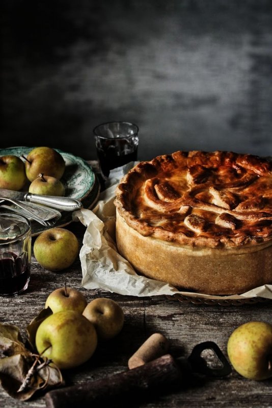 Осенний яблочный пирог