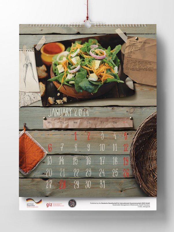 Календарь с едой
