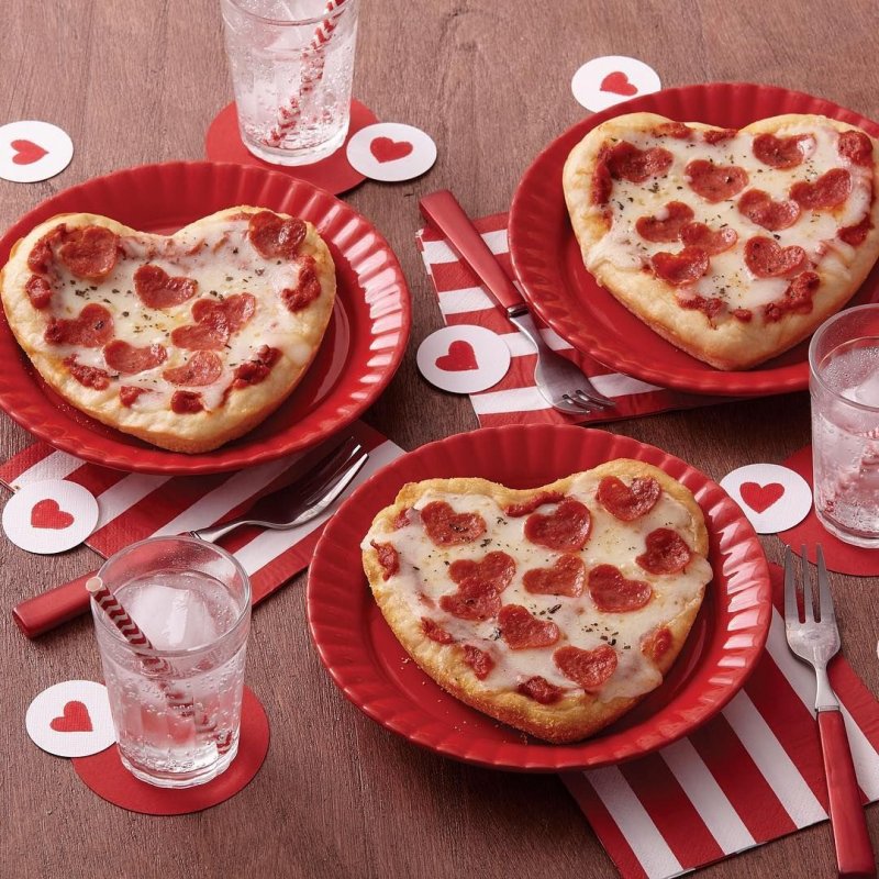 Пицца день Святого Валентина