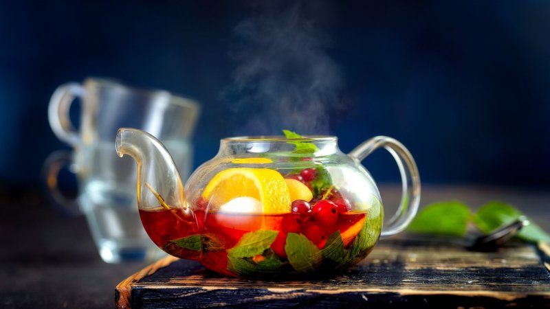 Зимний ягодный чай каркаде