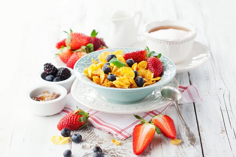 Утро фрукты завтрак