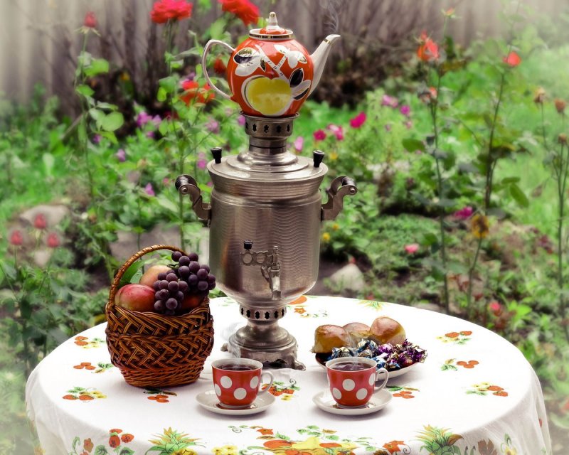 Традиции русского чаепития с самоваром